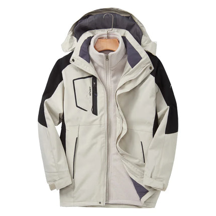 Men Autumn Winter 3in1 Mountaineering Jacket