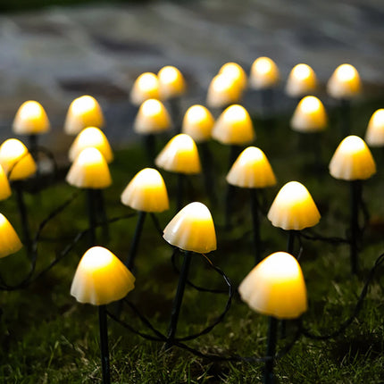 Solar Outdoor Garden LED Mushroom Fairy Light