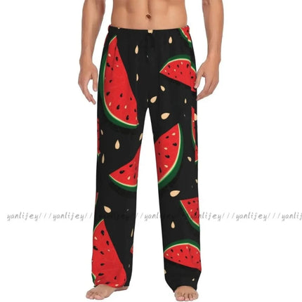 Men Smart Casual Watermelon Fruit Loungewear Pants