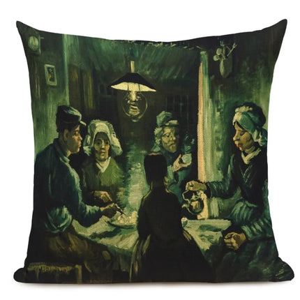 Van Gogh Square Pillow Cover Decor