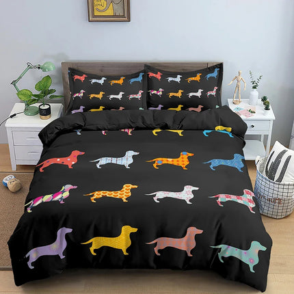 Home Dachshund Dog Animal Duvet Bedding Sets