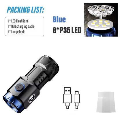 MINI Rechargeable LED Camping Flashlight