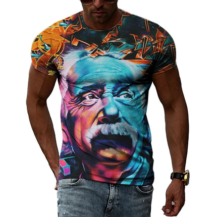 Men 3D Summer Street Art Graffiti Tees