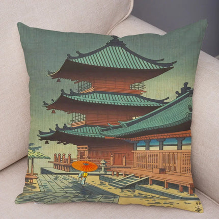 Fantasy Scenery Landscape Japanese Asian Home Pillows Decor