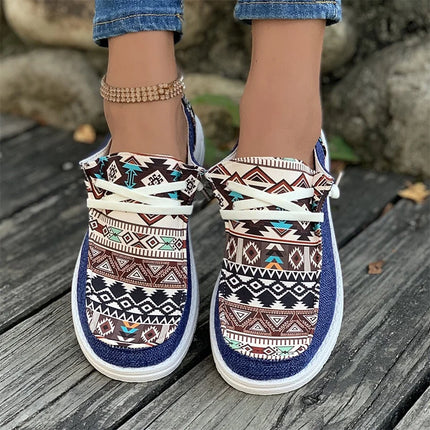 Women Bohemian Fashion Round Toe Sneakers