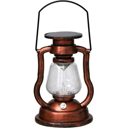 Solar LED 2-Retro Oil Lamp Style Lantern