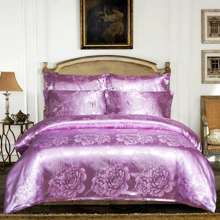 European Jacquard Satin Duvet Bedding Sets