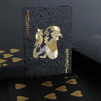 Black GOLD Waterproof Poker Playing Cards