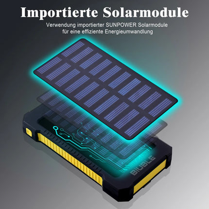 Portable Solar Power Bank 20k mah Powerbank