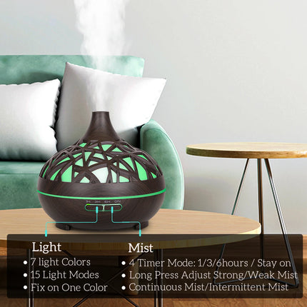 Humidifier Aromatherapy Essential Wood Grain Oil Diffuser