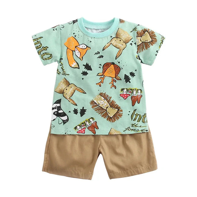 Baby Boy Summer Animal Clothing Set