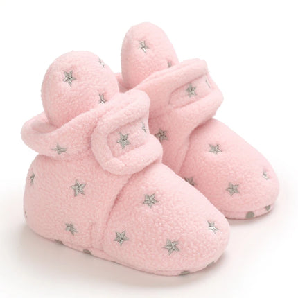 Baby Girl Winter Plush Pink Boots.