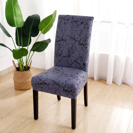 Home Geometric Dining Elastic Chair Slipcover