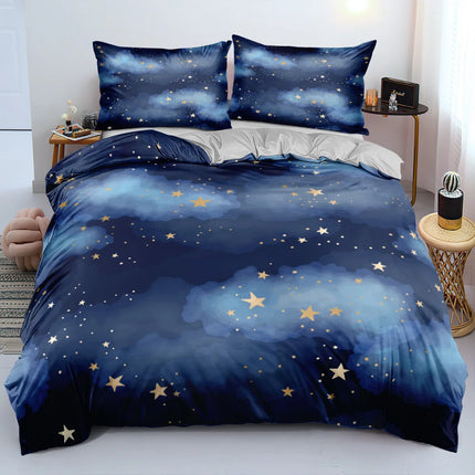 Luxury Starry Sky Universe Bedding Duvet Set