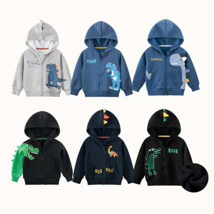 Baby Boys 3D Dinosaur Casual Hoodies