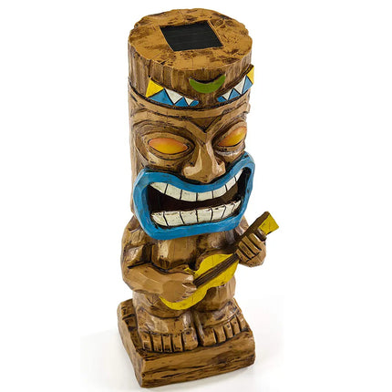 TIKI Ukulele Solar LED Flickering Garden Light