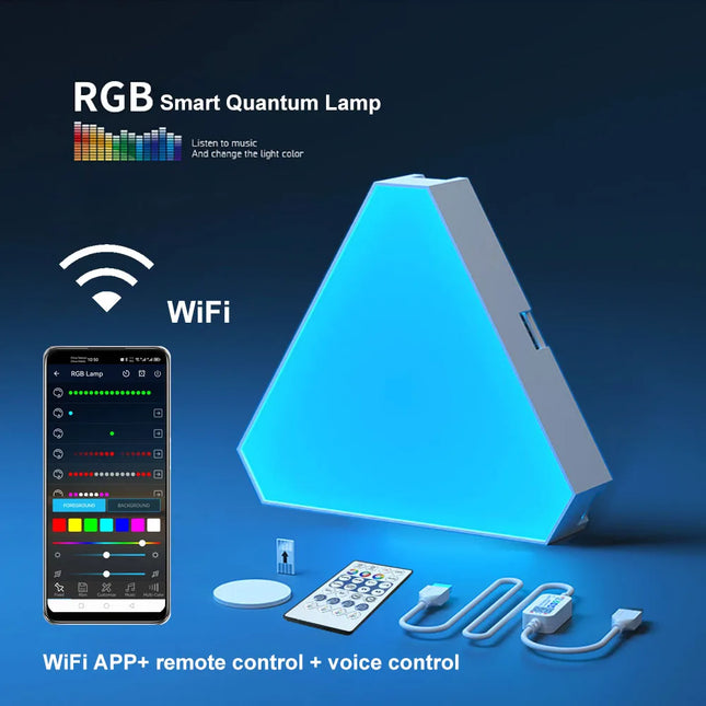 Smart RGB LED Quantum Wall Night Light