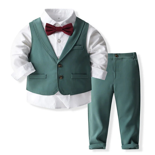 Baby Boy Gentleman Formal Costume Suit.