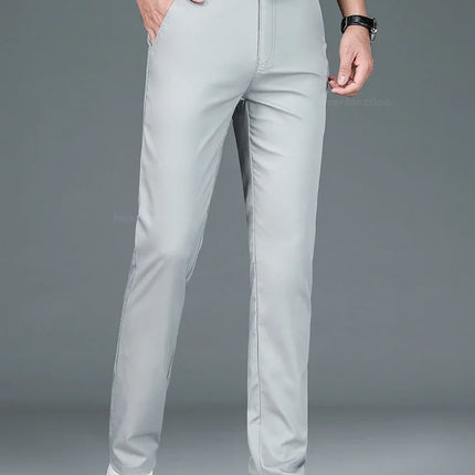 Men Bamboo Fiber Business Casual Pants