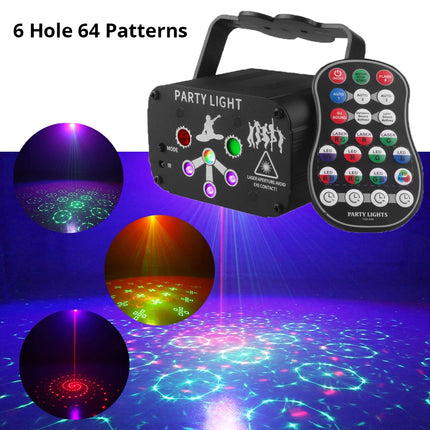 RGB LED USB Mini DJ Disco Laser Party Light