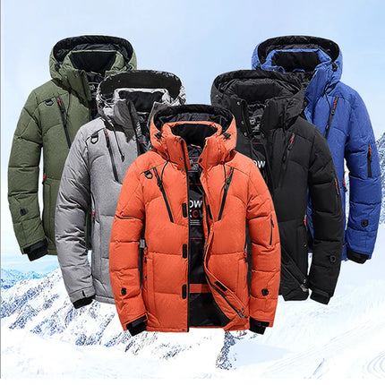 Men Thermal Winter Skiing Down Jacket Set