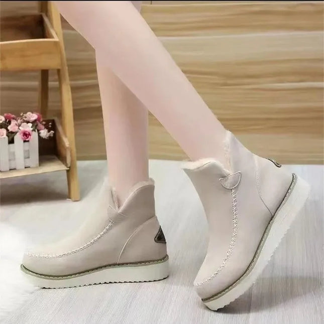 Women Blue Casual Warm Winter Snow Boots