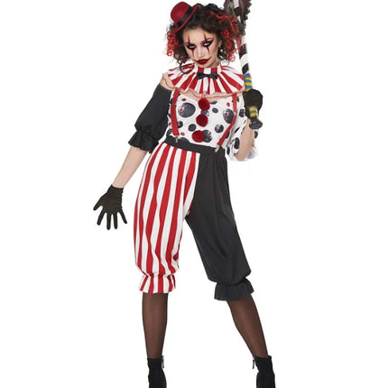 Women Joker Medieval Circus Clown Halloween Costumes