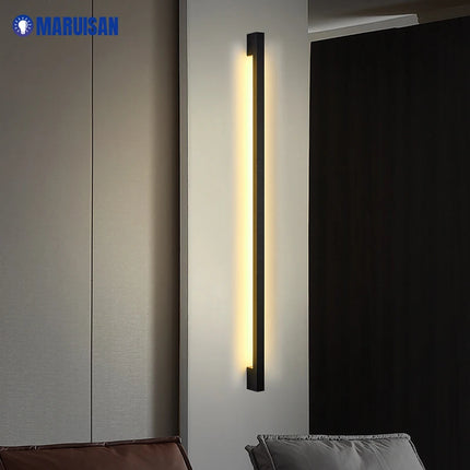 Minimalist Long LED Bar Lamp Bedside Bedroom Indoor Wall Sconce