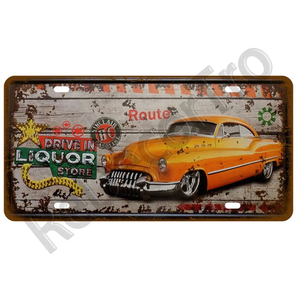 Retro Tool Plaque Tire Garage Shop Wall Decor