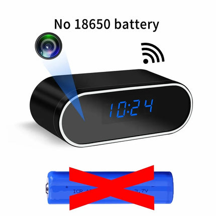 Mini Night Vision Clock 1080P Camera