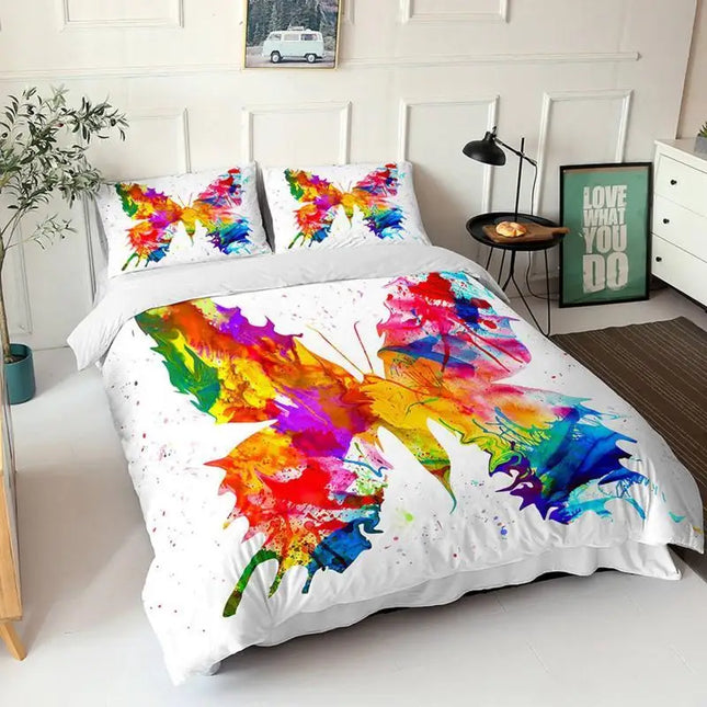 Kids Room 3D Butterfly Duvet Bedding Sets