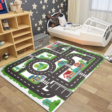 Kids Crawl Road Traffic Route Floor Map