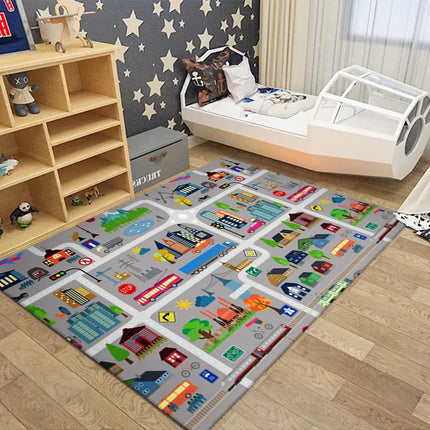 Kids Crawl Road Traffic Route Floor Map