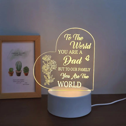 Perfect Father's Day 3D USB Night Light