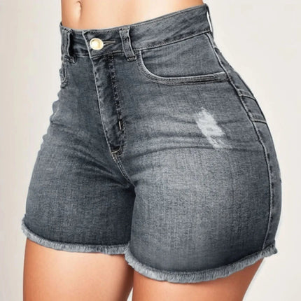 Women Slim High Waist Jean Shorts