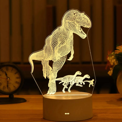 3D Acrylic Cat Animal LED Night Light