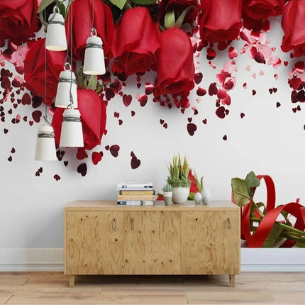 Custom 3D Modern Floral Mural Wallpaper – Mad Fly Essentials