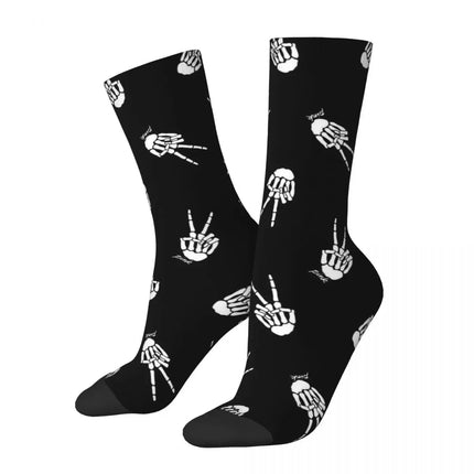 Men Skull Bones Funny Festival Mid-Tube Socks