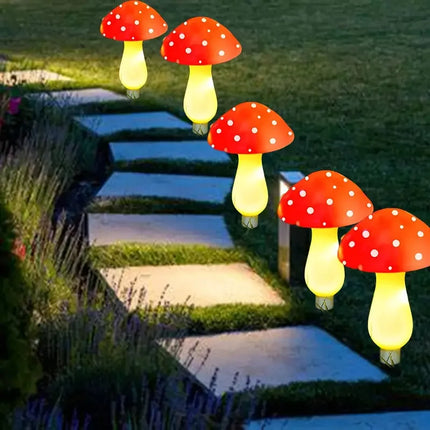 Solar 20LED Mushroom Outdoor Garden Fairy Lights