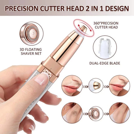 Mini USB Electric Epilator Painless Eyebrow Trimmer Bikini Shaver