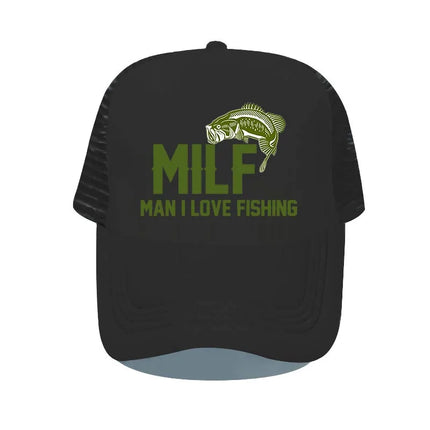 Men Love Fishing Vintage Trucker Hats