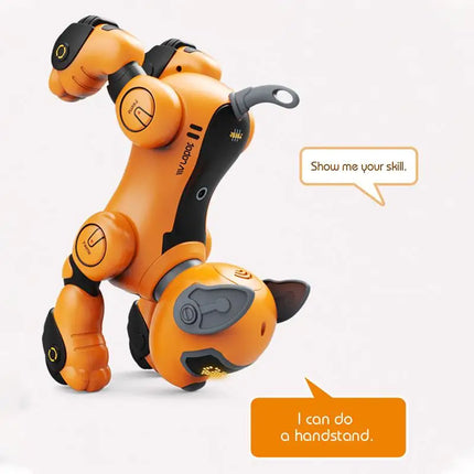 Smart Voice Dialogue Walking Robot Stunt Dog Toy