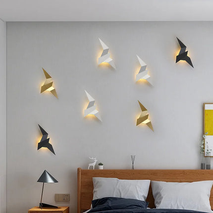 Nordic LED Bird Animal Wall Lamps