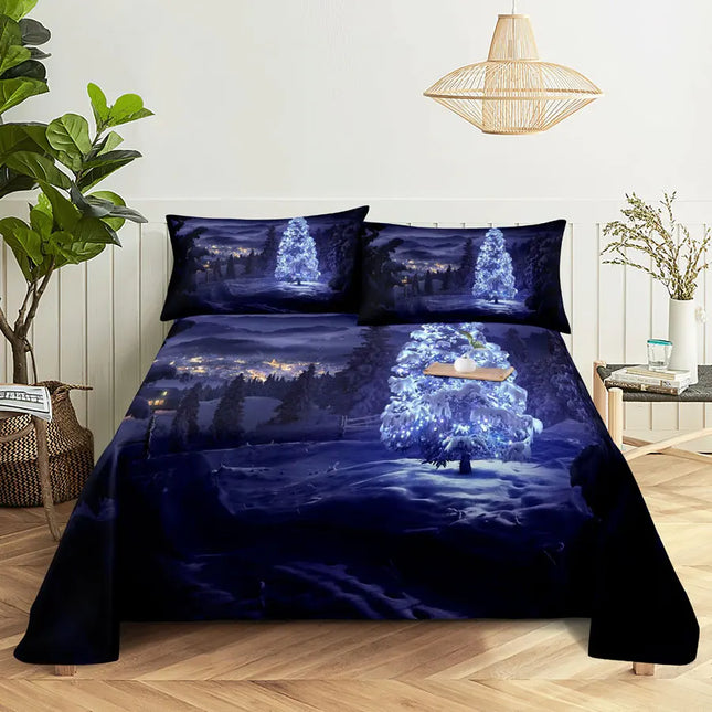 Home Scenic Forest 3D Microfiber Queen King Bedroom Set