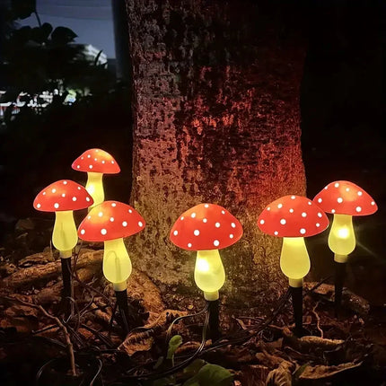 Solar 20LED Mushroom Outdoor Garden Fairy Lights