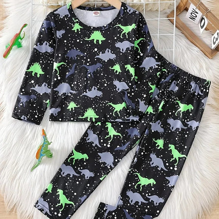 Baby Boy Luminous Dinosaur Animal Pajama Sets