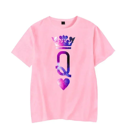 Couple Matching King Queen Summer 3D Shirts