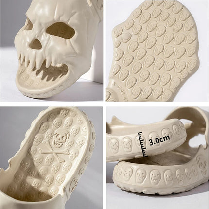 Men Retro 3D Skull Sandals