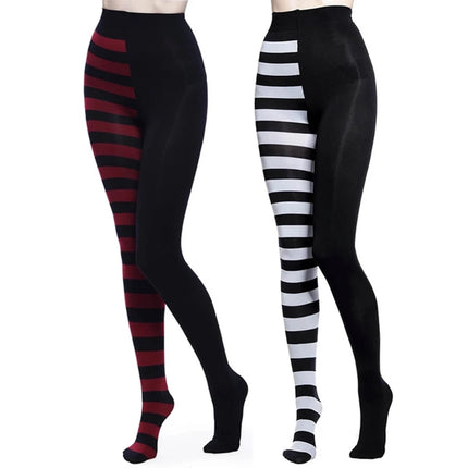 Women Gothic Striped Yoga Fitness Leggings