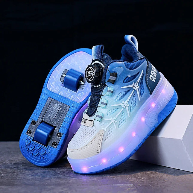 Girl Fashion LED Luminous Skate Sneakers